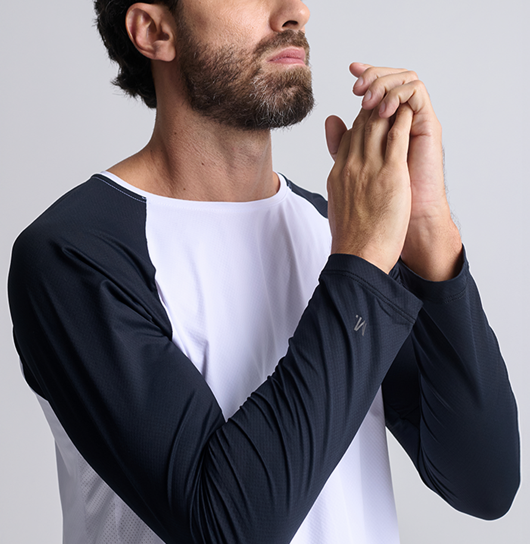 Camiseta Fitness Manga Longa