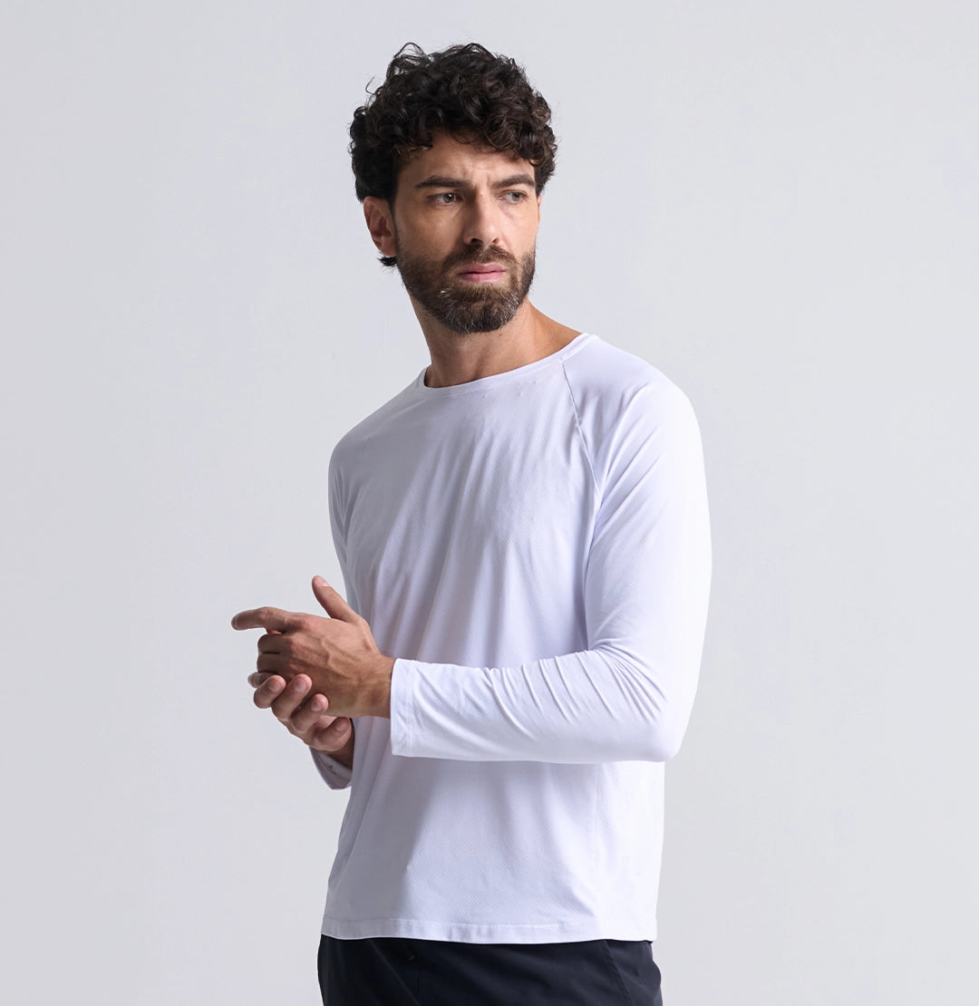 Kit 2x Camiseta Fitness Manga Longa